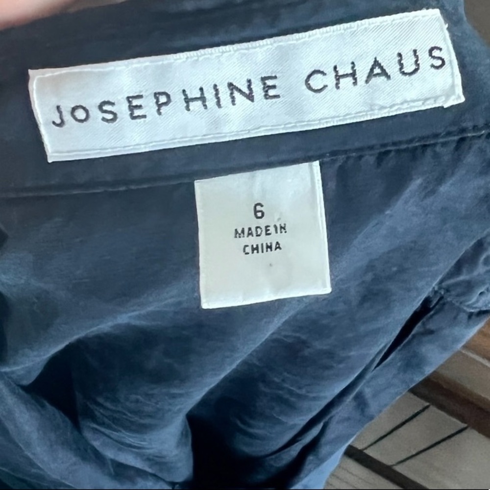 Navy Button Down Top - image 4